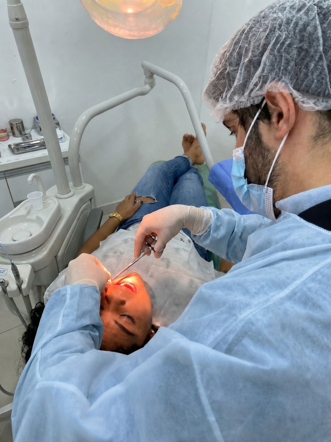 Dr. Érico Castro realizando harmonização facial